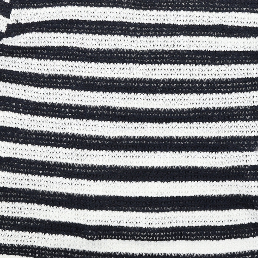 NEXT Womens Blue Striped  Pullover Jumper Size 14