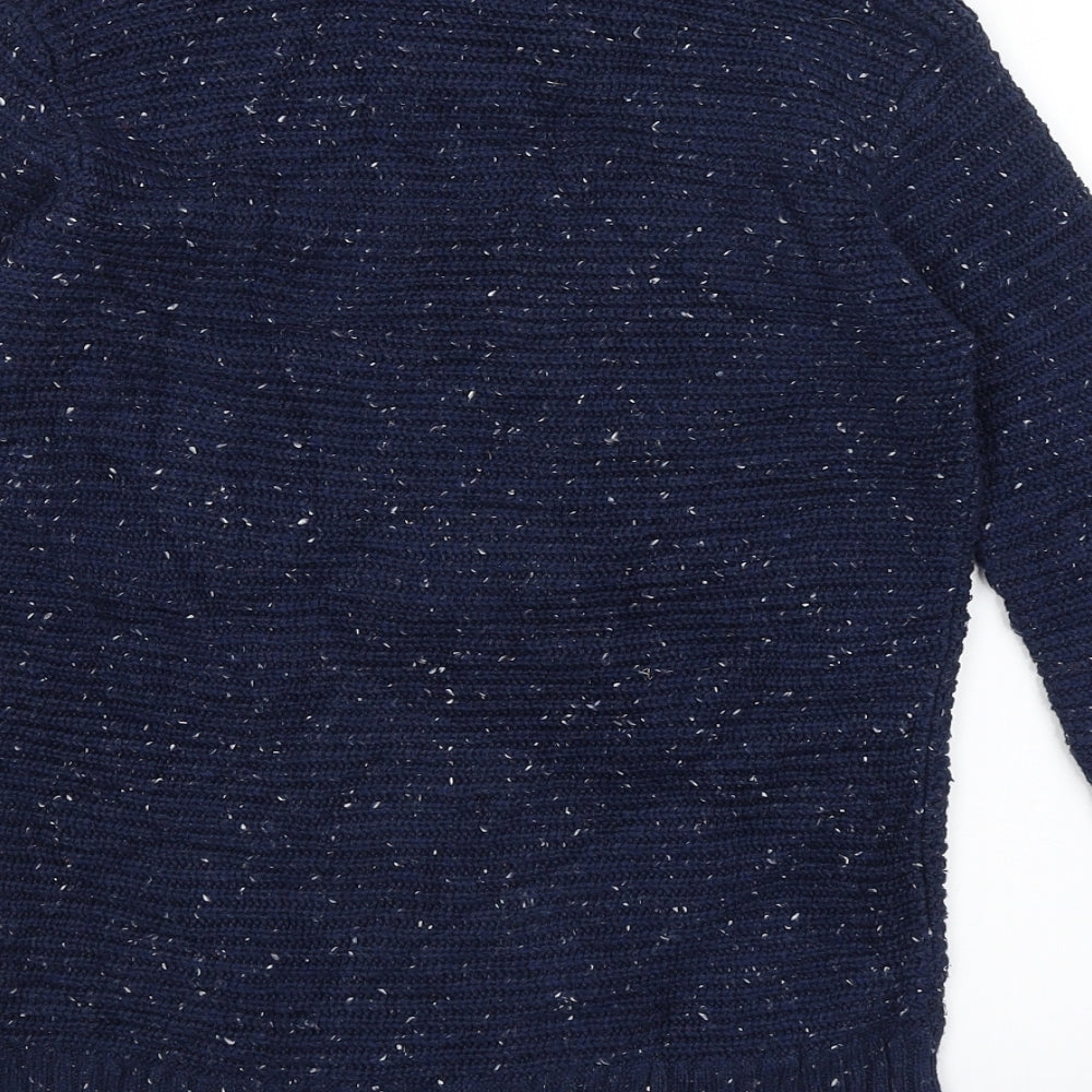 Matalan Boys Blue   Henley Jumper Size 11 Years