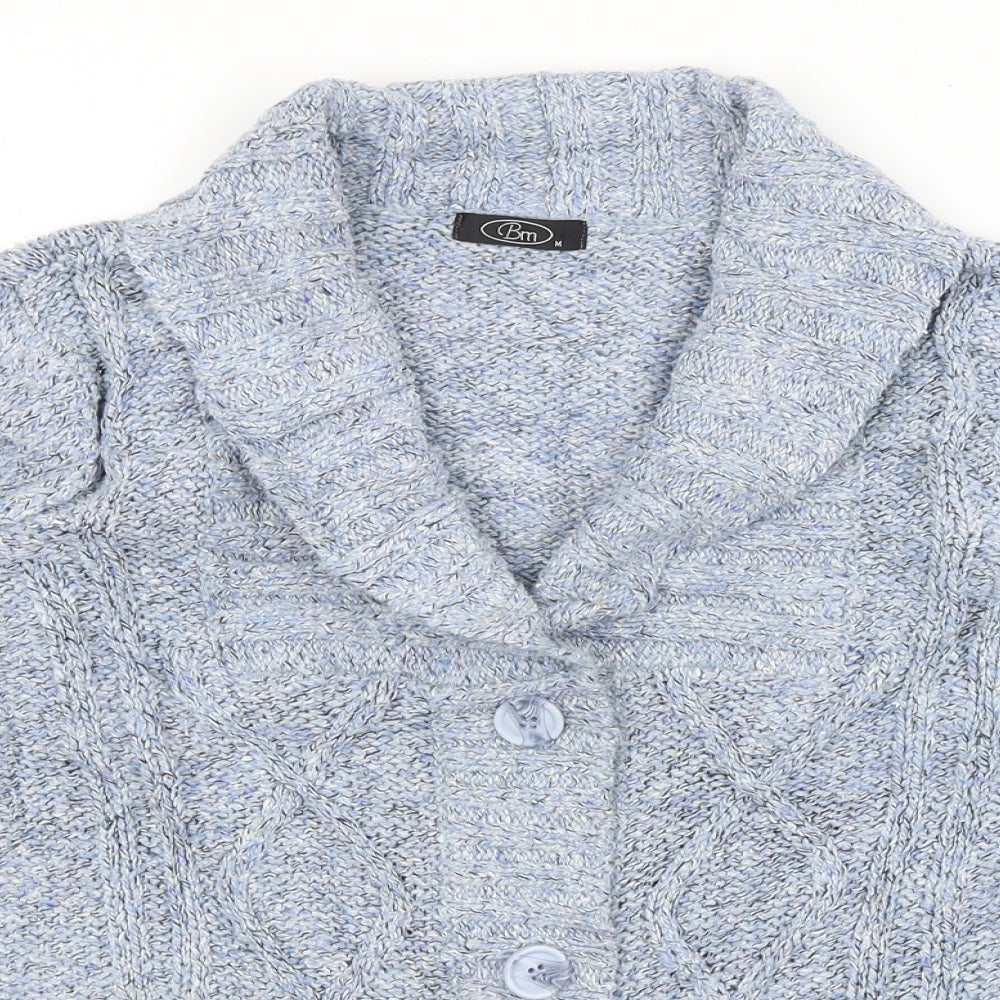 Bm  Womens Blue   Cardigan Jumper Size M