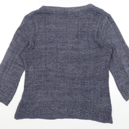 E-vie Womens Blue   Cardigan Jumper Size 18