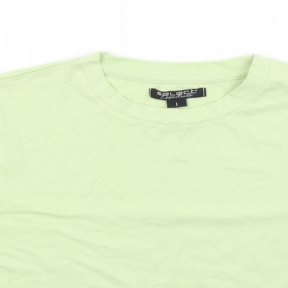 Select Womens Green   Cropped T-Shirt Size L