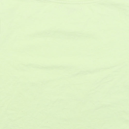 Select Womens Green   Cropped T-Shirt Size L