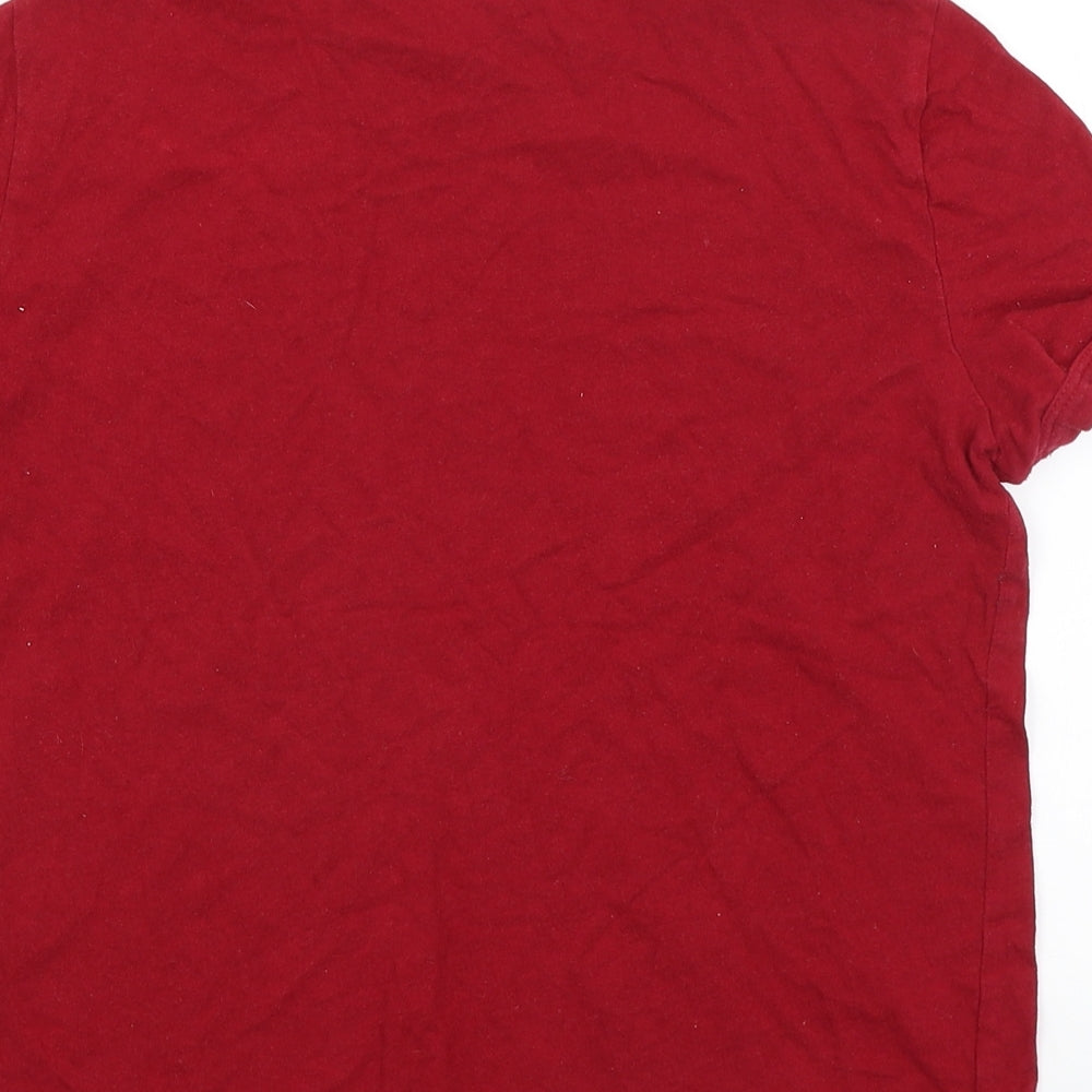 Zara Womens Red   Basic T-Shirt Size M  - My Life Story