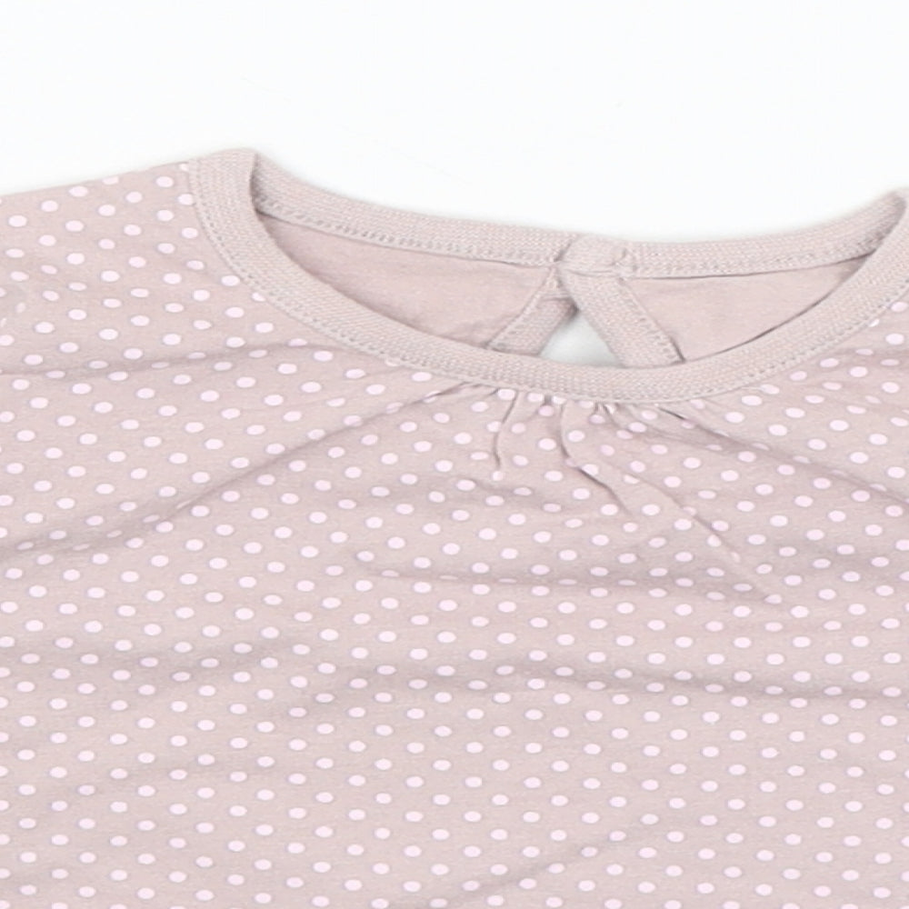 Cherokee Baby Purple Spotted  Basic T-Shirt Size 6-9 Months