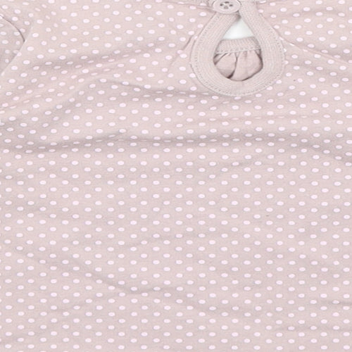 Cherokee Baby Purple Spotted  Basic T-Shirt Size 6-9 Months