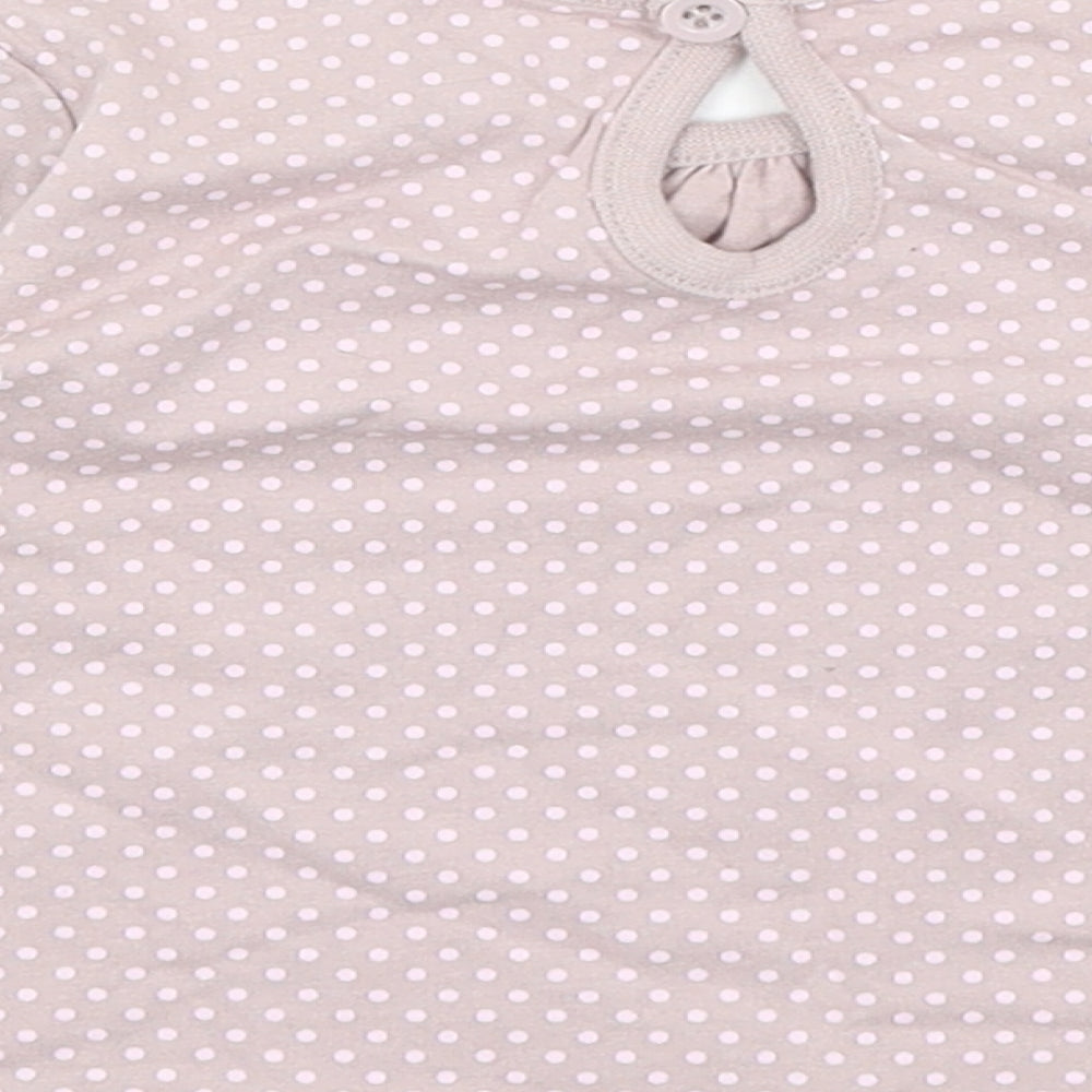 Cherokee Baby Purple Spotted  Basic T-Shirt Size 6-9 Months