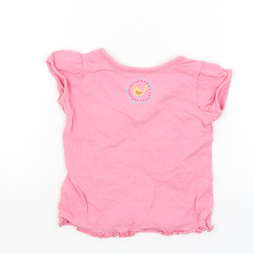 Mini Boutique Baby Pink   Basic T-Shirt Size 12-18 Months