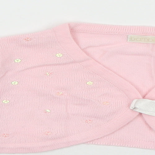 Bambini Baby Pink   Cardigan Jumper Size 12-18 Months