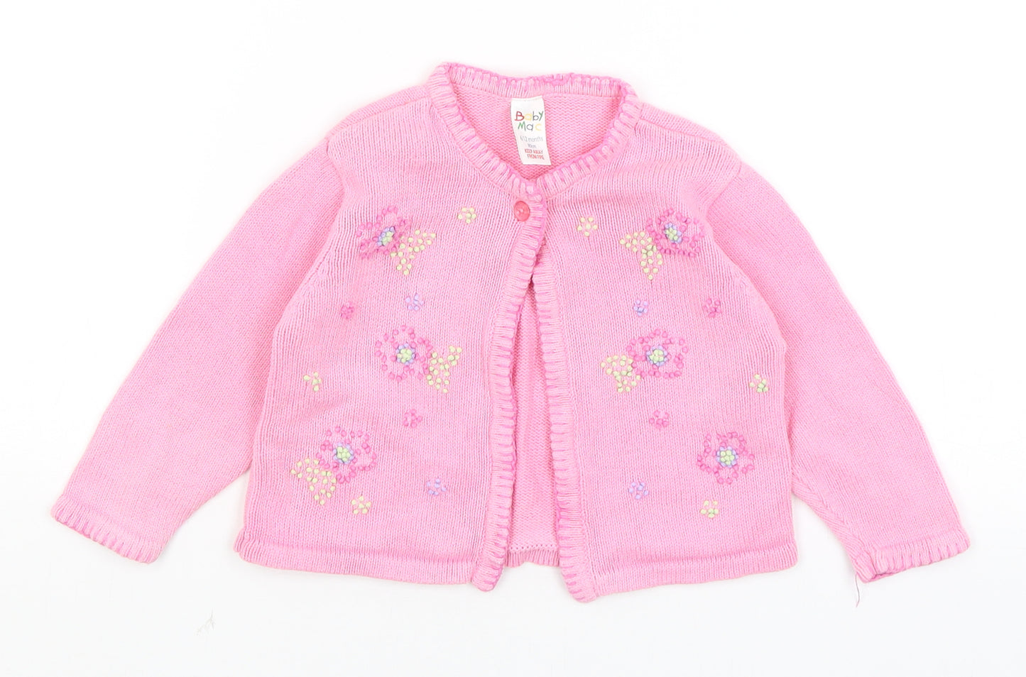 Baby Mac Baby Pink   Cardigan Jumper Size 9-12 Months