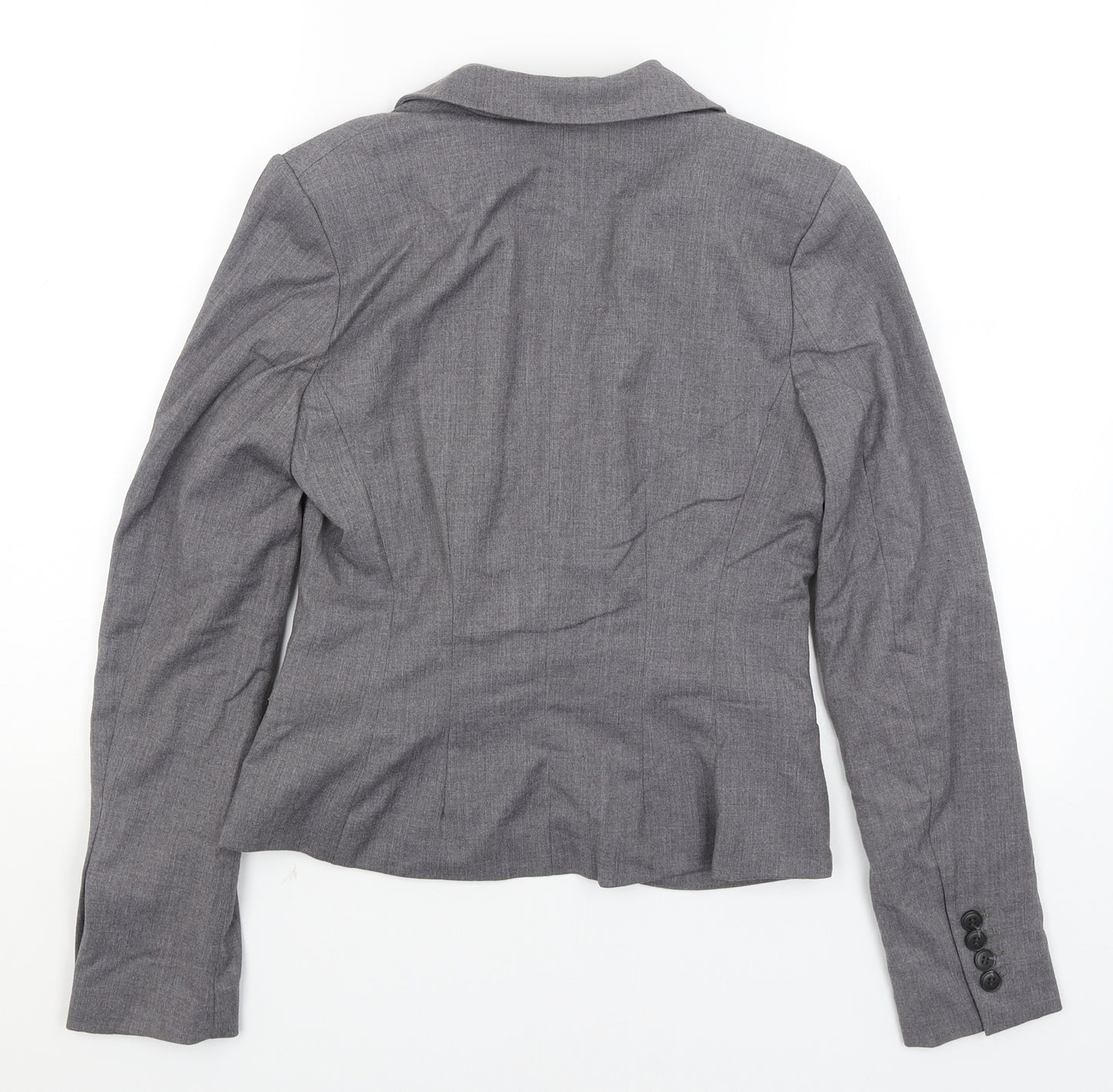 H&M Womens Grey   Jacket Blazer Size 8