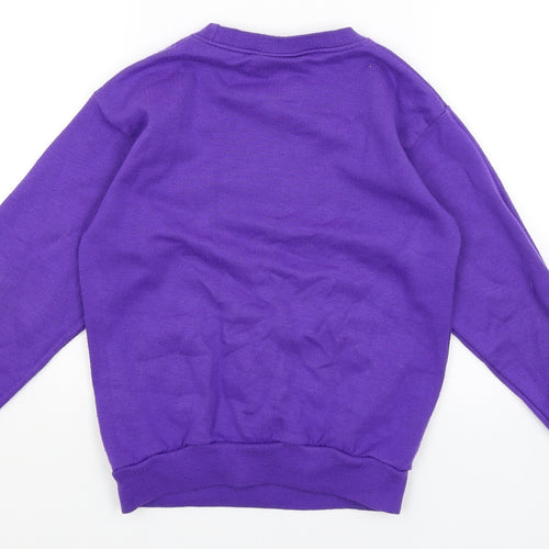 Brigade  Girls Purple   Pullover Jumper Size 8-9 Years  - Quinton Primary