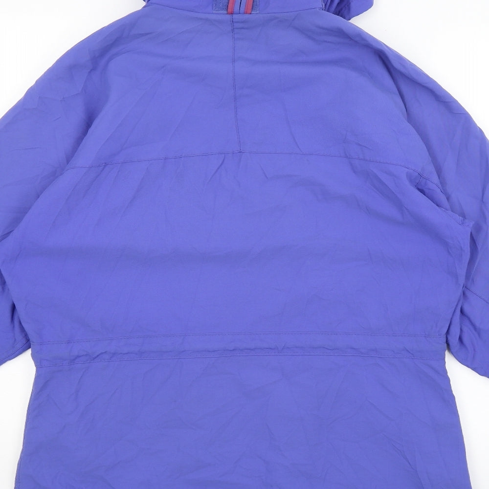 Scanda Womens Blue   Rain Coat Coat Size M