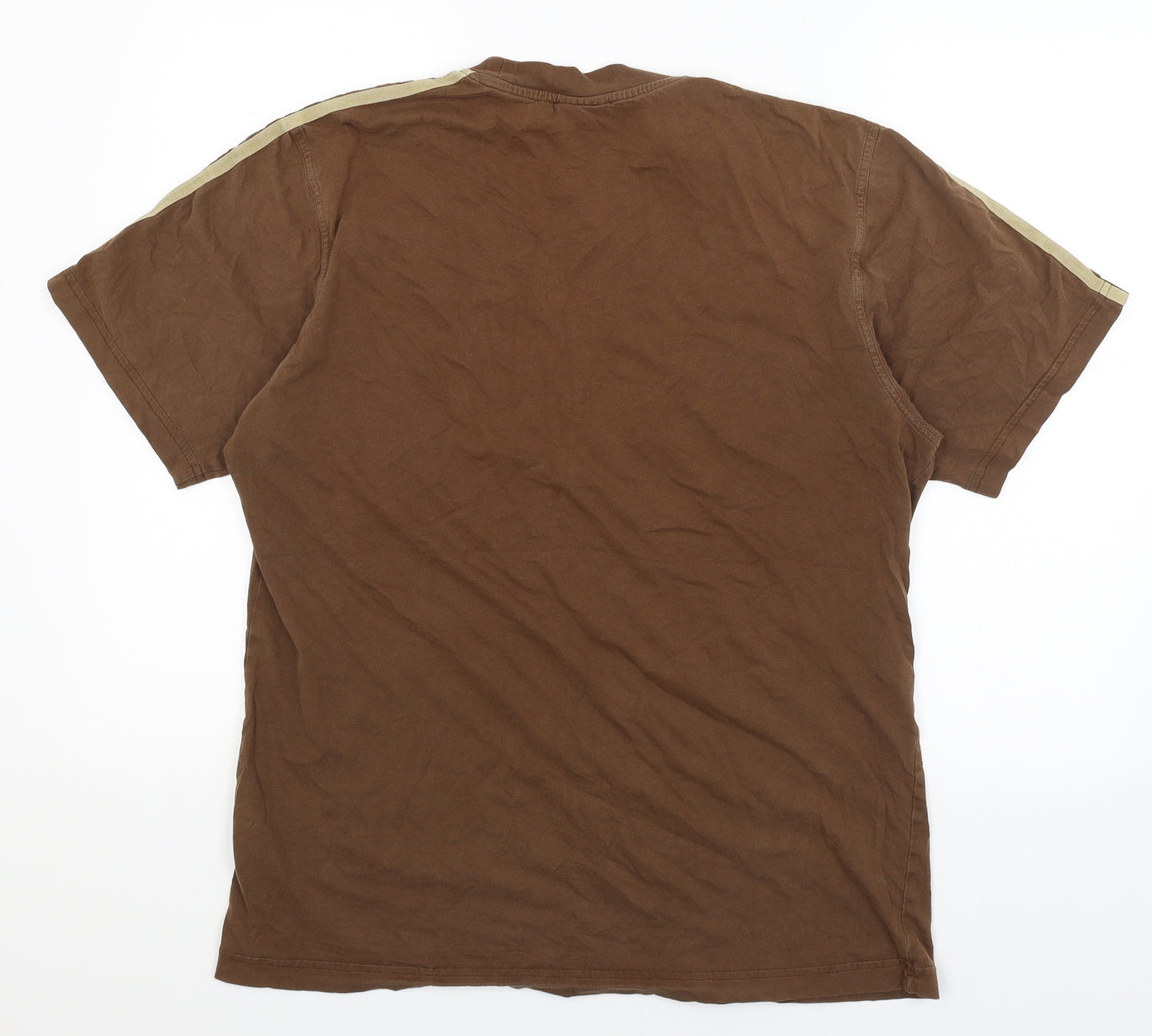adidas Mens Brown    T-Shirt Size L