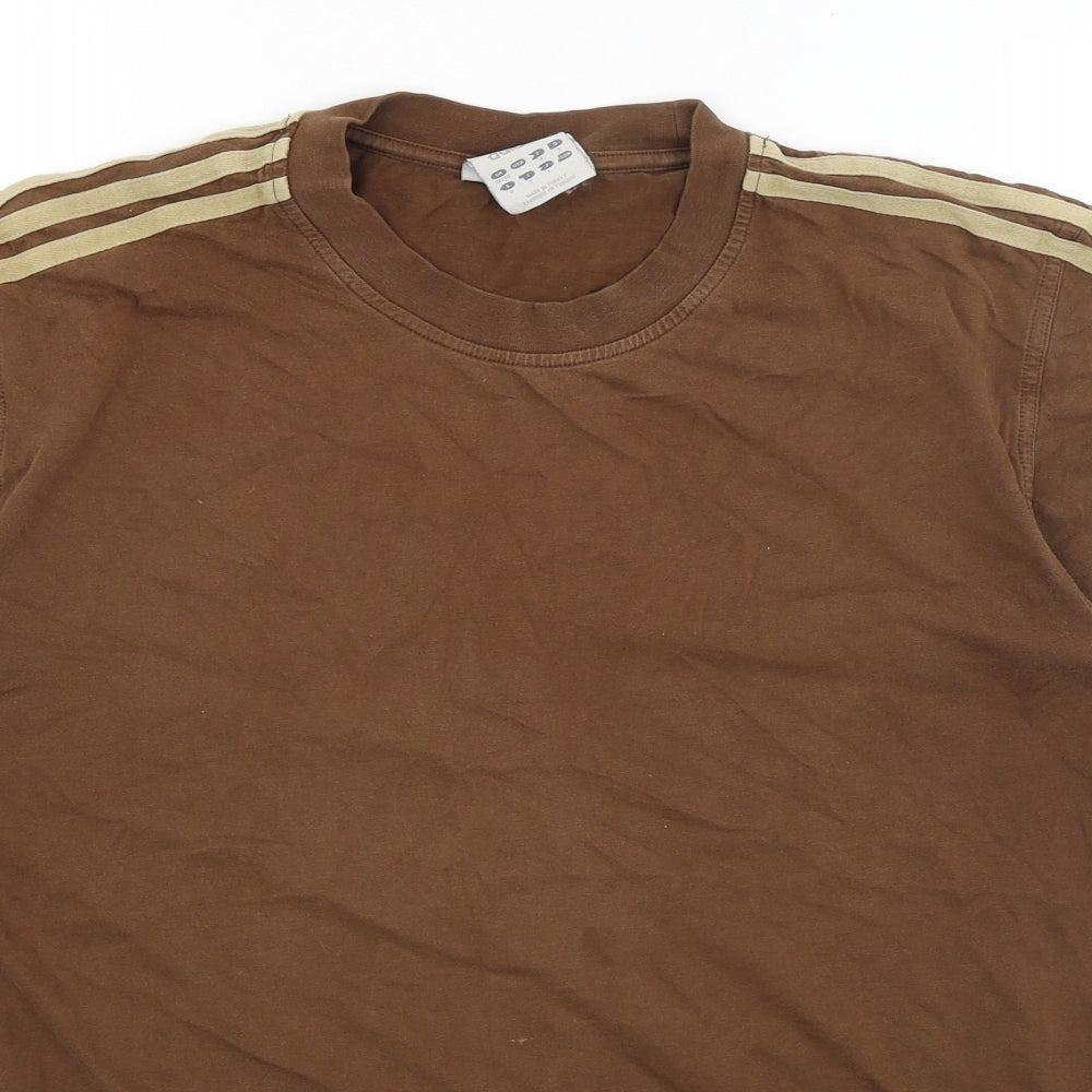 adidas Mens Brown    T-Shirt Size L
