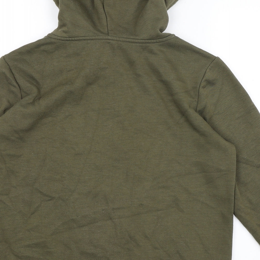 Papaya Womens Green   Full Zip Hoodie Size M