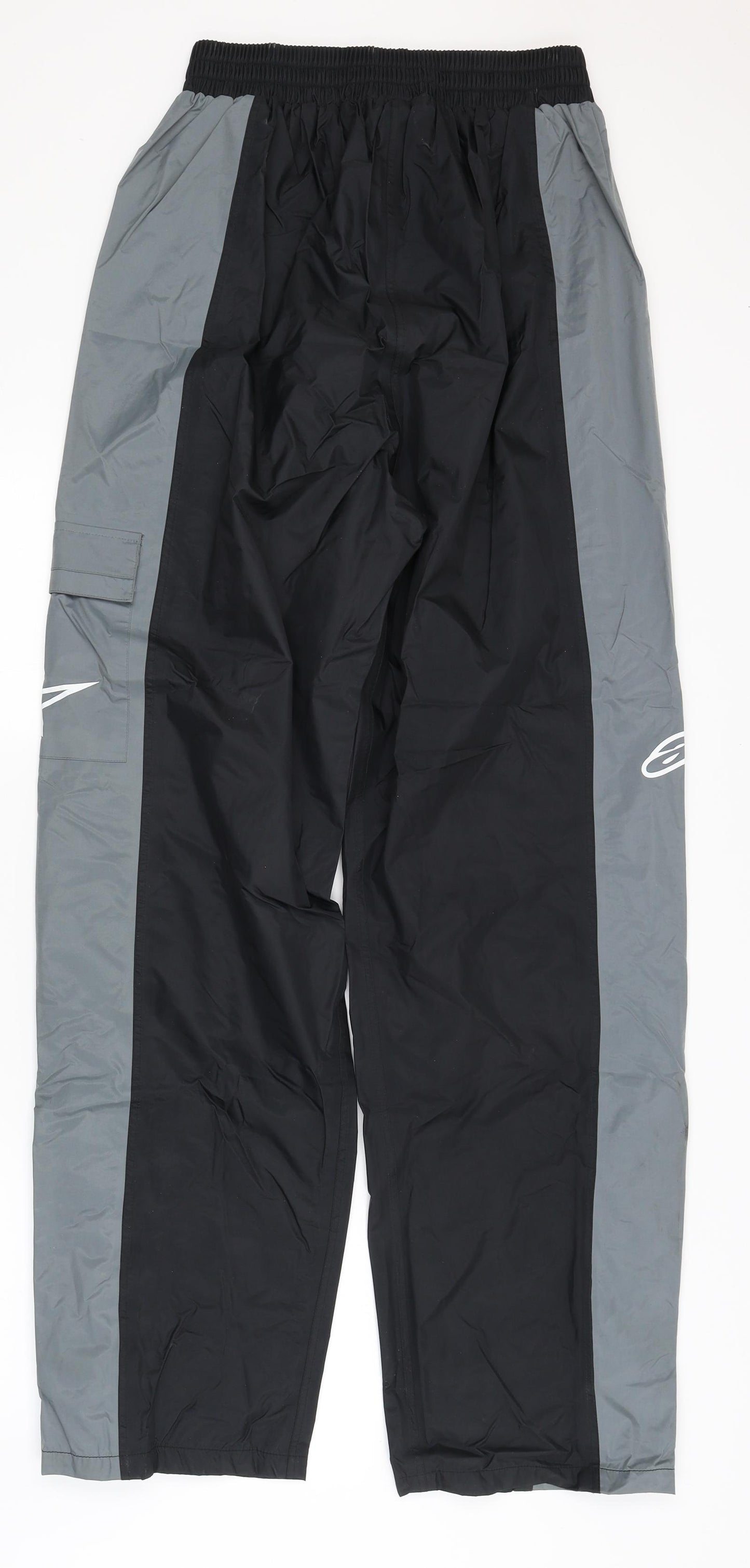Racing Ahead Mens Grey   Rain Trousers Trousers Size XL L33 in