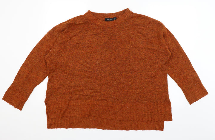 New Look Womens Orange   Pullover Jumper Size M