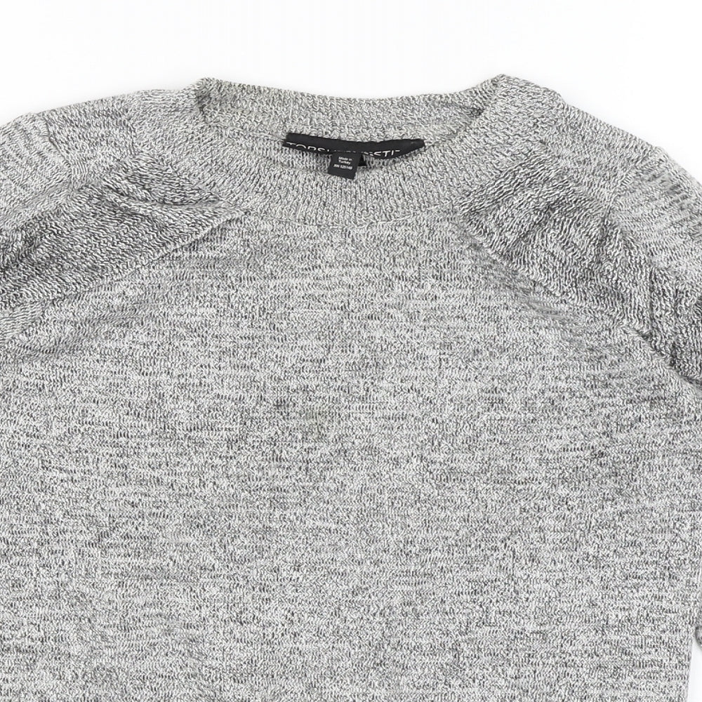 Topshop Womens Grey   Pullover Jumper Size 6