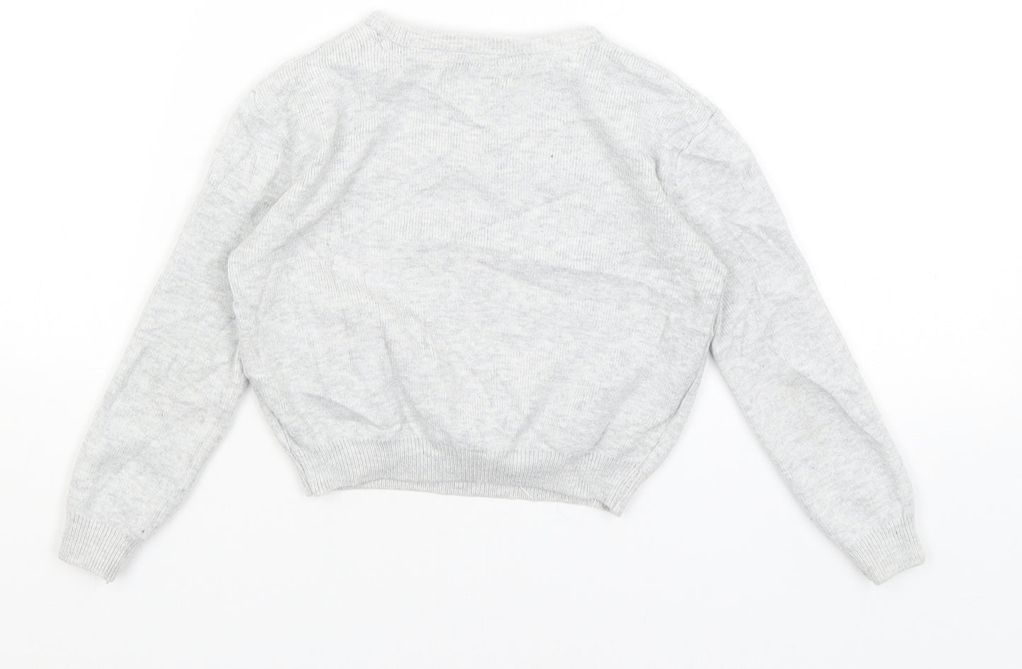 Primark Girls Grey   Pullover Jumper Size 3-4 Years  - Unicorn