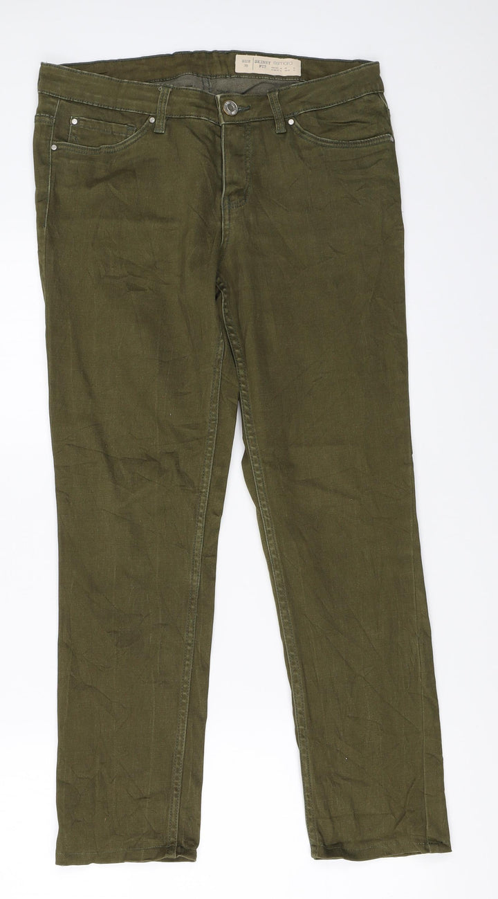 ESMARA Womens Green Skinny Jeans Size 36 L26 in