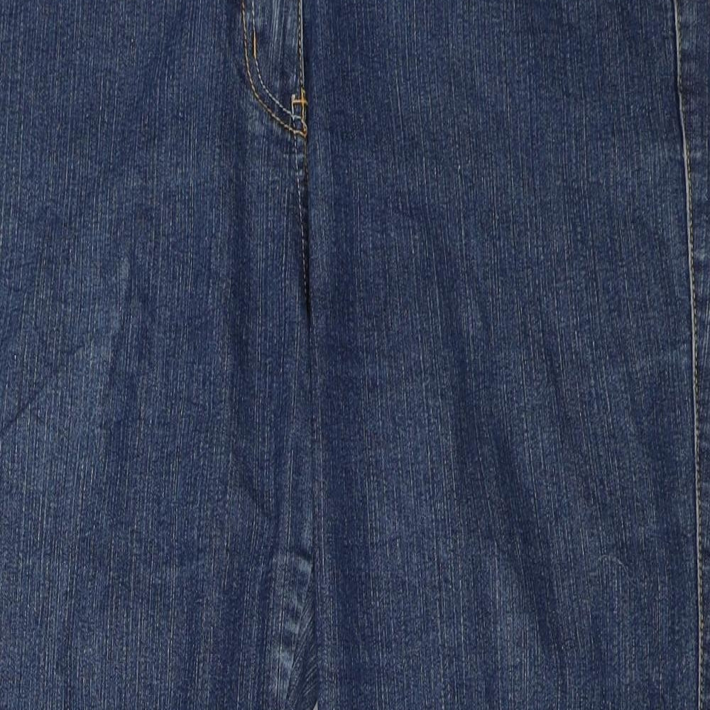 Preworn Womens Blue  Denim Straight Jeans Size 42 L26 in