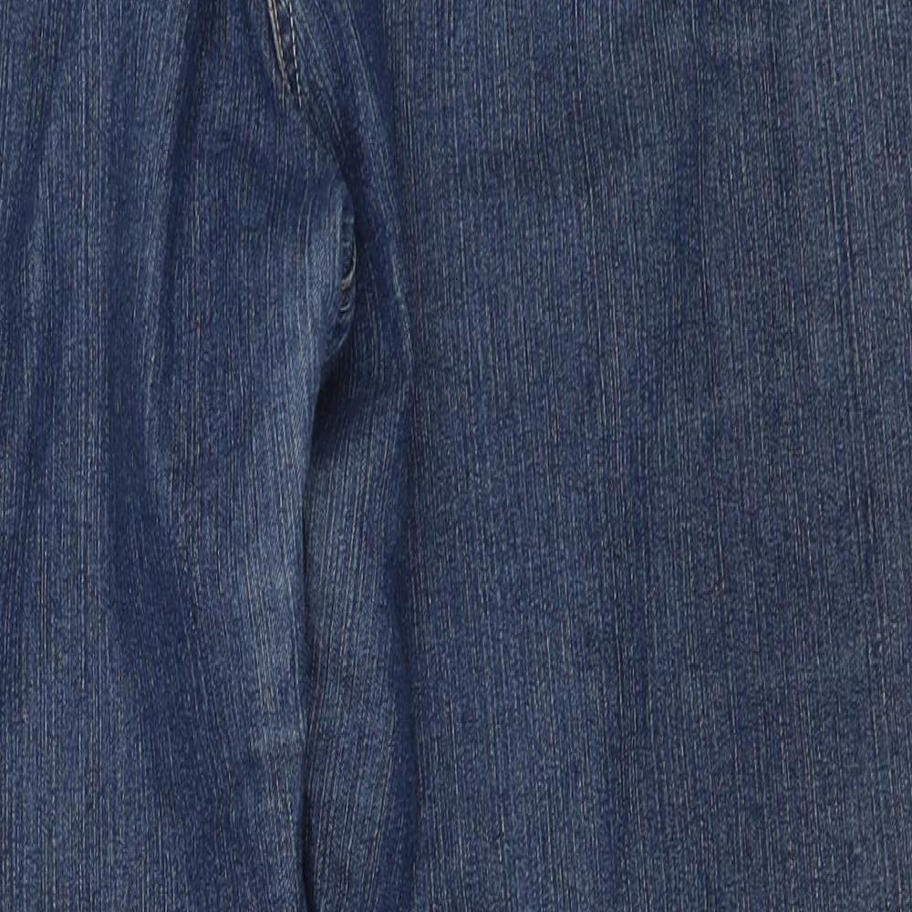 Preworn Womens Blue  Denim Straight Jeans Size 42 L26 in
