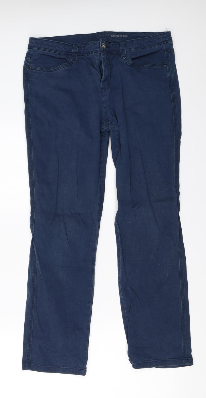 Yessica Womens Blue Straight Jeans Size 38 L27 in
