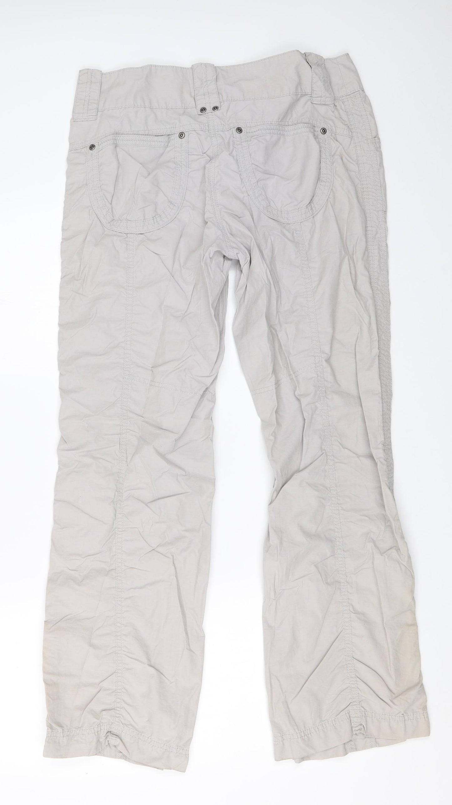 NEXT Womens Grey   Cargo Trousers Size 12 L30 in