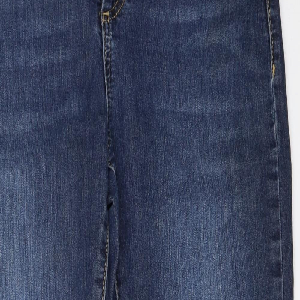Blue 73 Womens Blue  Denim Cropped Jeans Size 8 L23.5 in