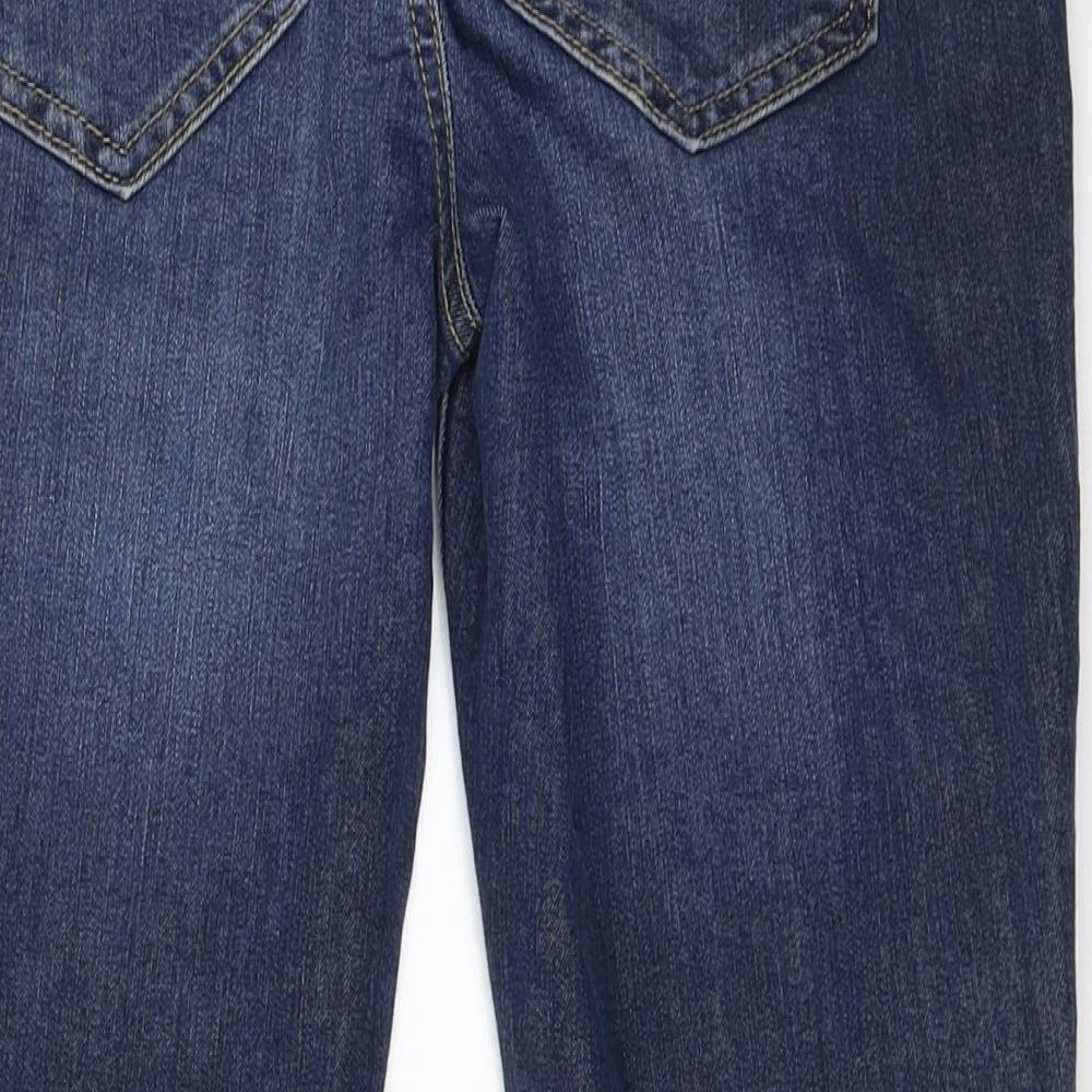 Blue 73 Womens Blue  Denim Cropped Jeans Size 8 L23.5 in