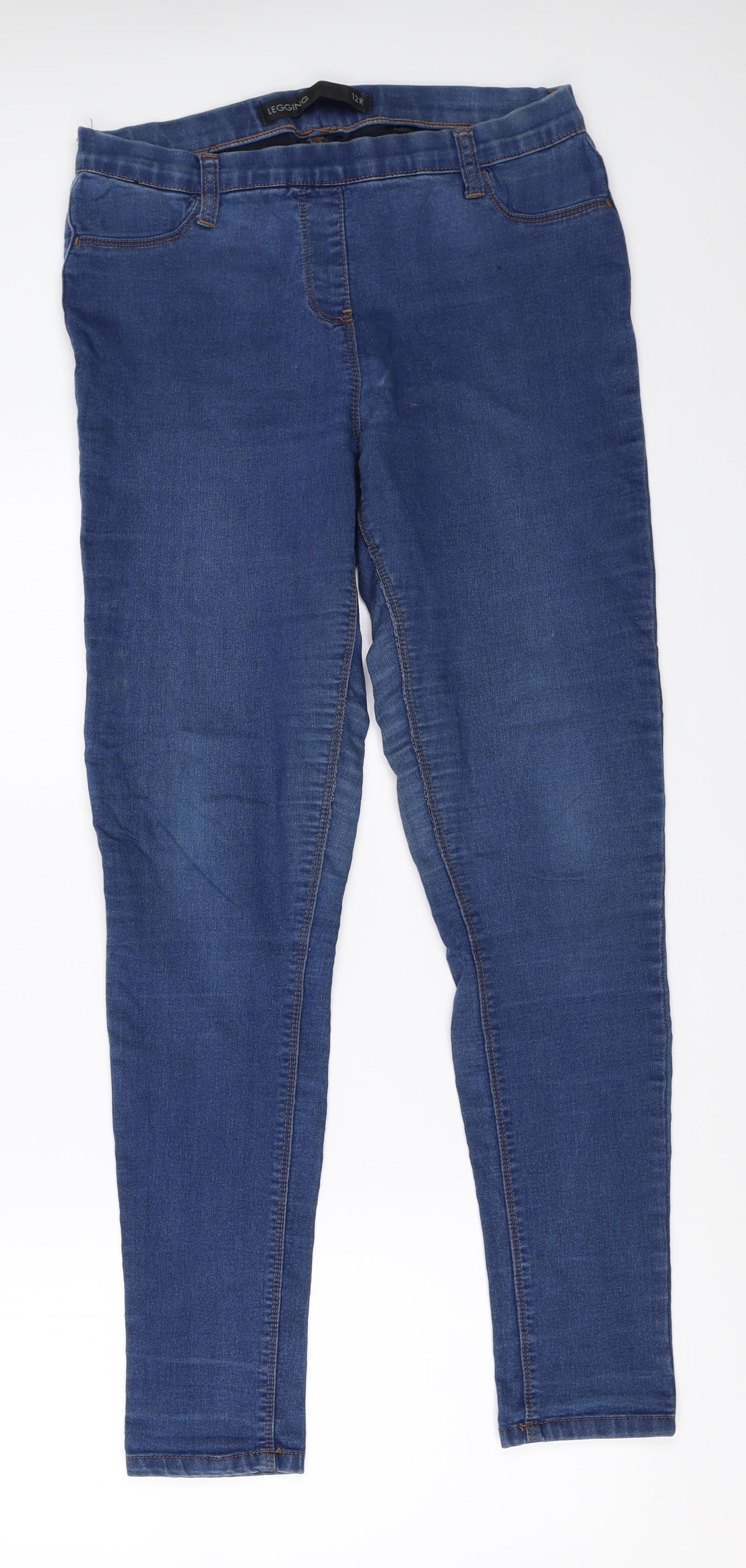 NEXT Womens Blue  Denim Jegging Jeans Size 12 L29.5 in