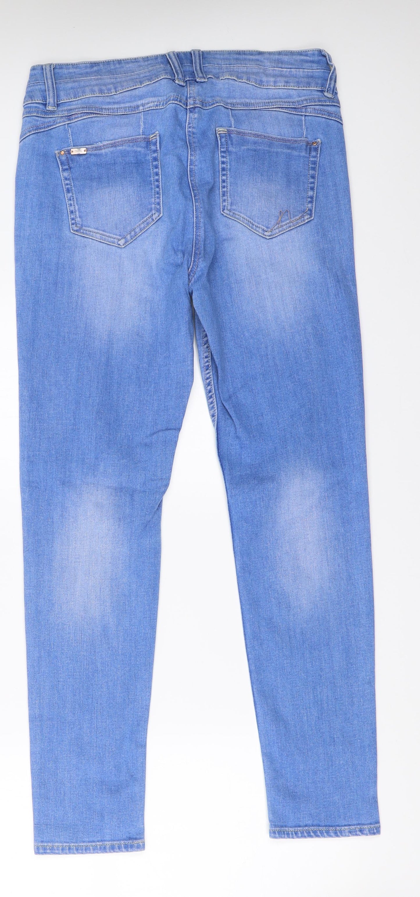 NEXT Womens Blue  Denim Skinny Jeans Size 14 L28 in