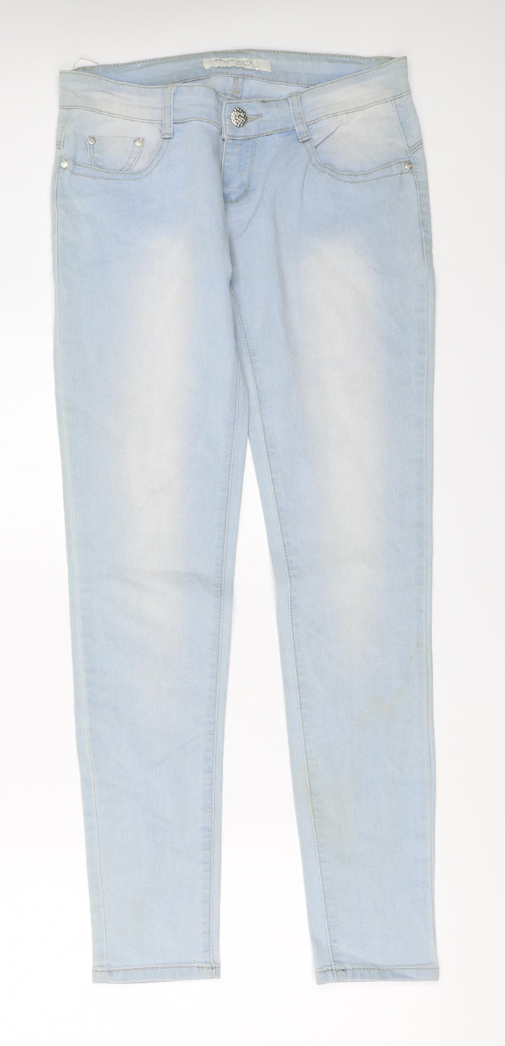 Seven Days Womens Blue  Denim Skinny Jeans Size 42 L31 in
