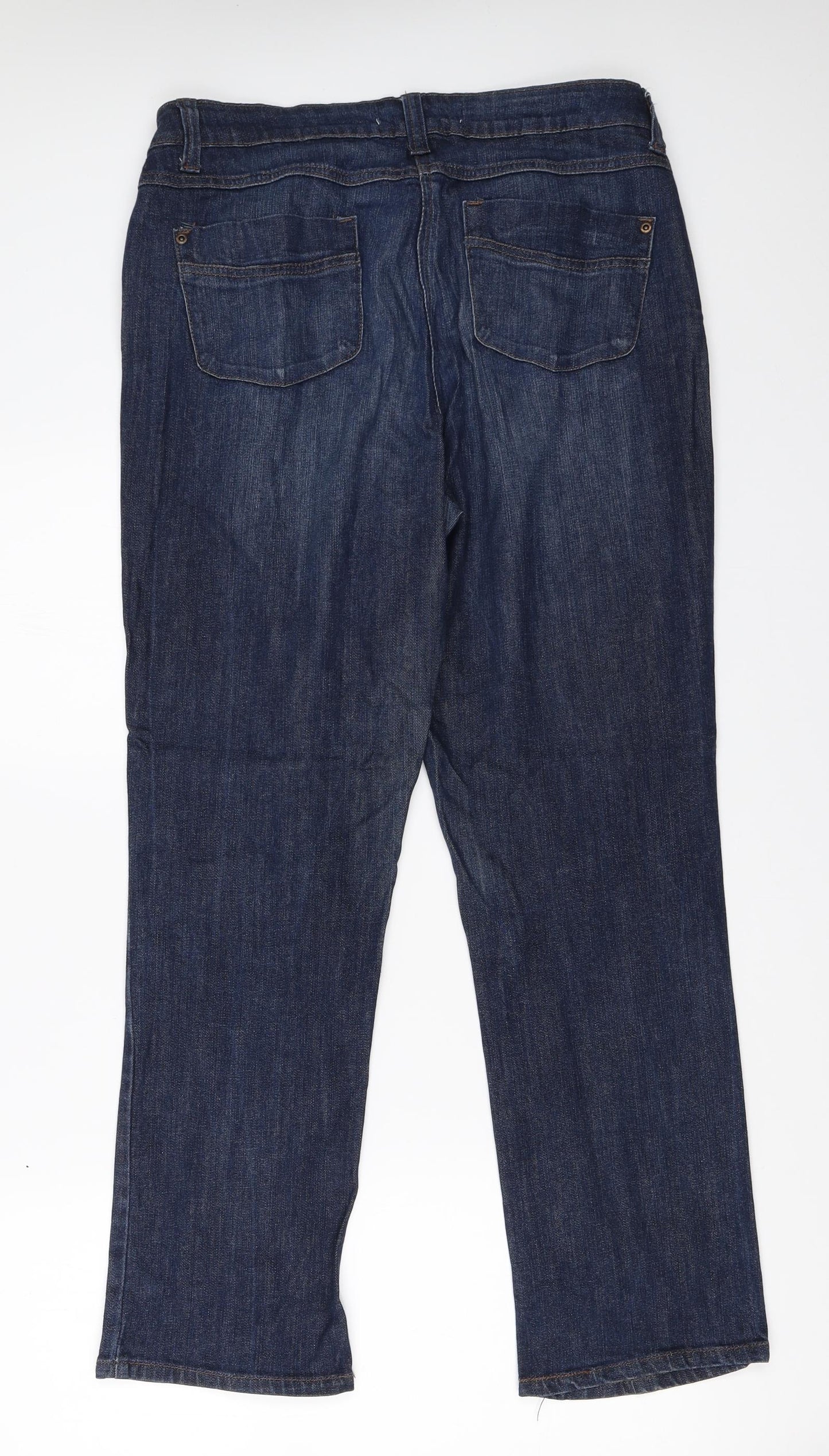 Papaya Womens Blue  Denim Straight Jeans Size 14 L28 in