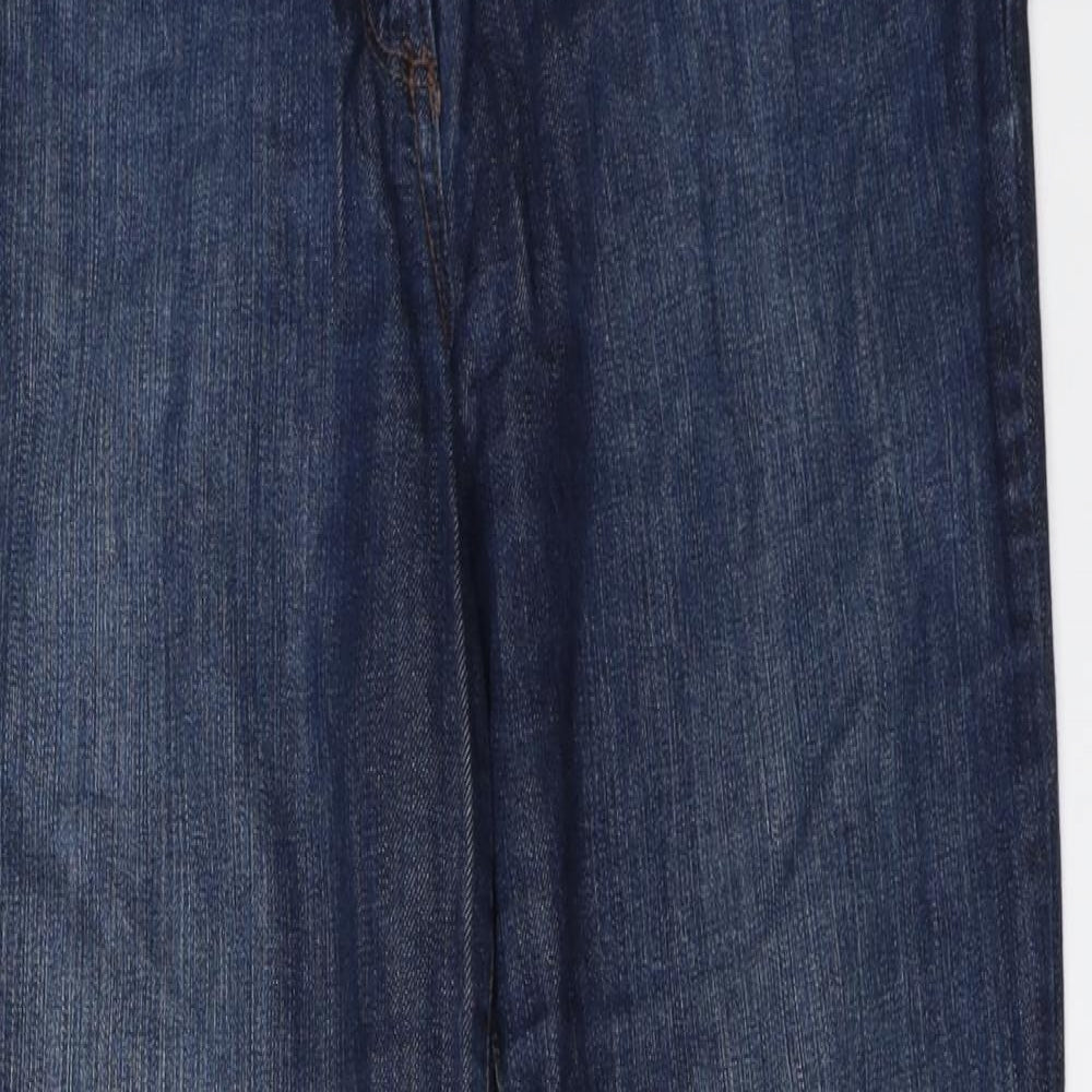 Papaya Womens Blue  Denim Straight Jeans Size 14 L28 in