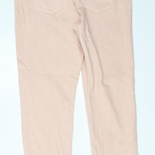 Marks and Spencer Womens Pink   Straight Jeans Size 14 L28.5 in