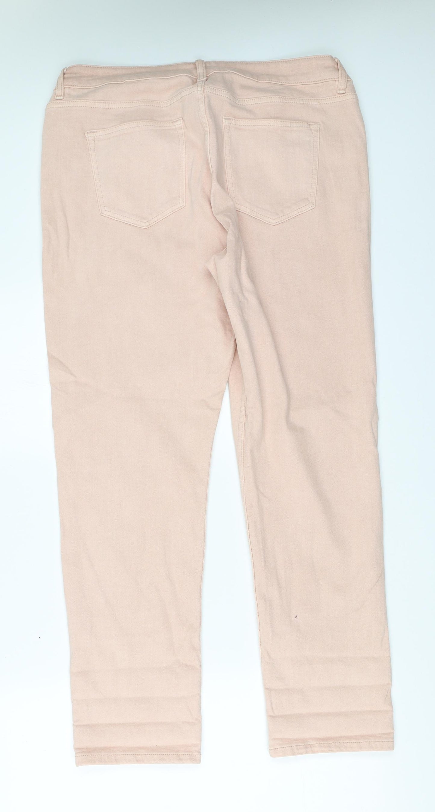 Marks and Spencer Womens Pink   Straight Jeans Size 14 L28.5 in