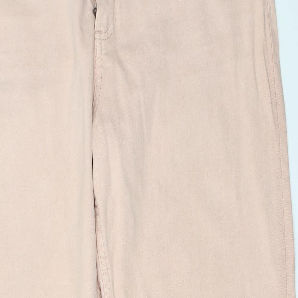 Marks and Spencer Womens Pink   Straight Jeans Size 14 L28.5 in