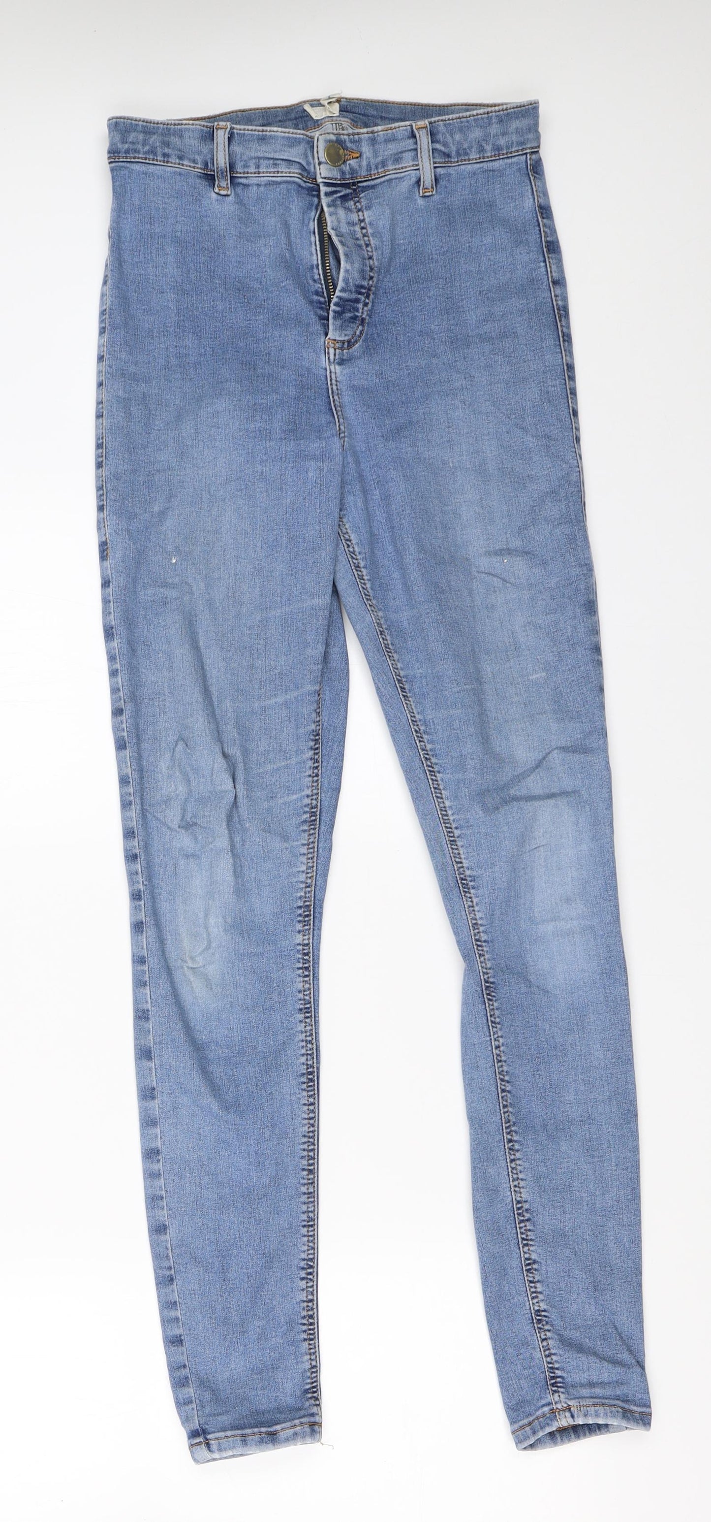 Topshop Womens Blue  Denim Skinny Jeans Size 30 in L32 in - Joni jeans