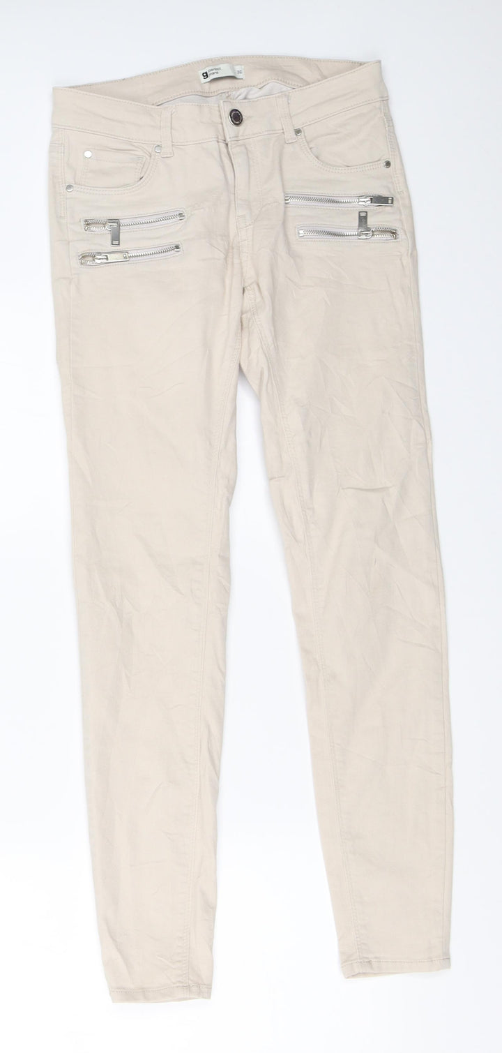 Gina Tricot Womens Beige Skinny Jeans Size 36 L28.5 in