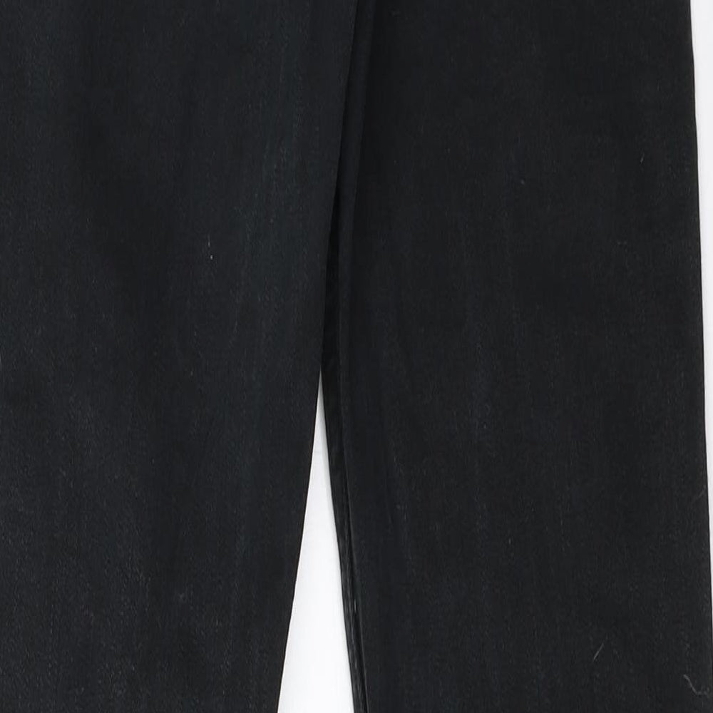 NEXT Womens Black  Denim Straight Jeans Size 8 L29 in