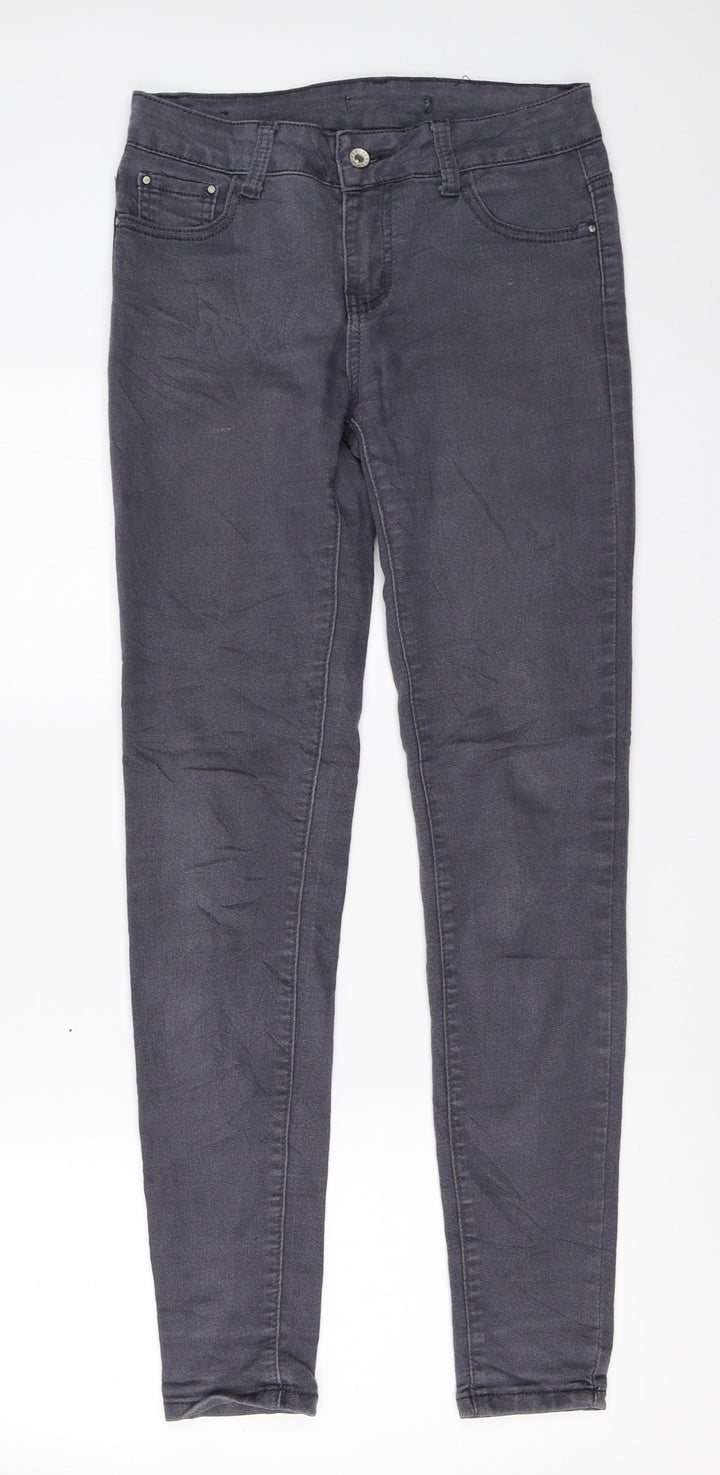 Preworn Womens Grey   Skinny Jeans Size 28 L29.5 in