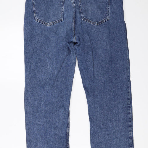 Primark Womens Blue  Denim Boyfriend Jeans Size 16 L25 in