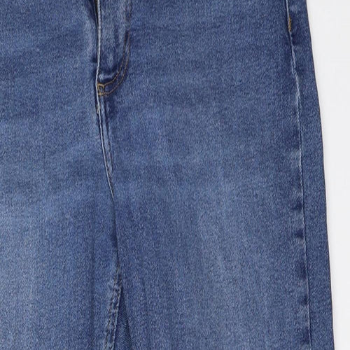 Primark Womens Blue  Denim Boyfriend Jeans Size 16 L25 in