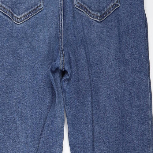 Primark Womens Blue  Denim Boyfriend Jeans Size 16 L25 in