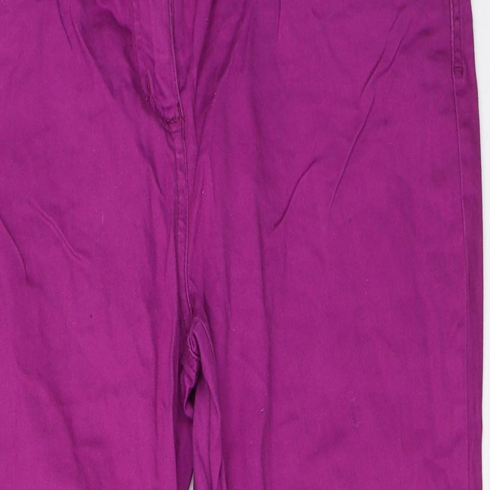 George Womens Purple   Cropped Trousers Size 16 L23 in