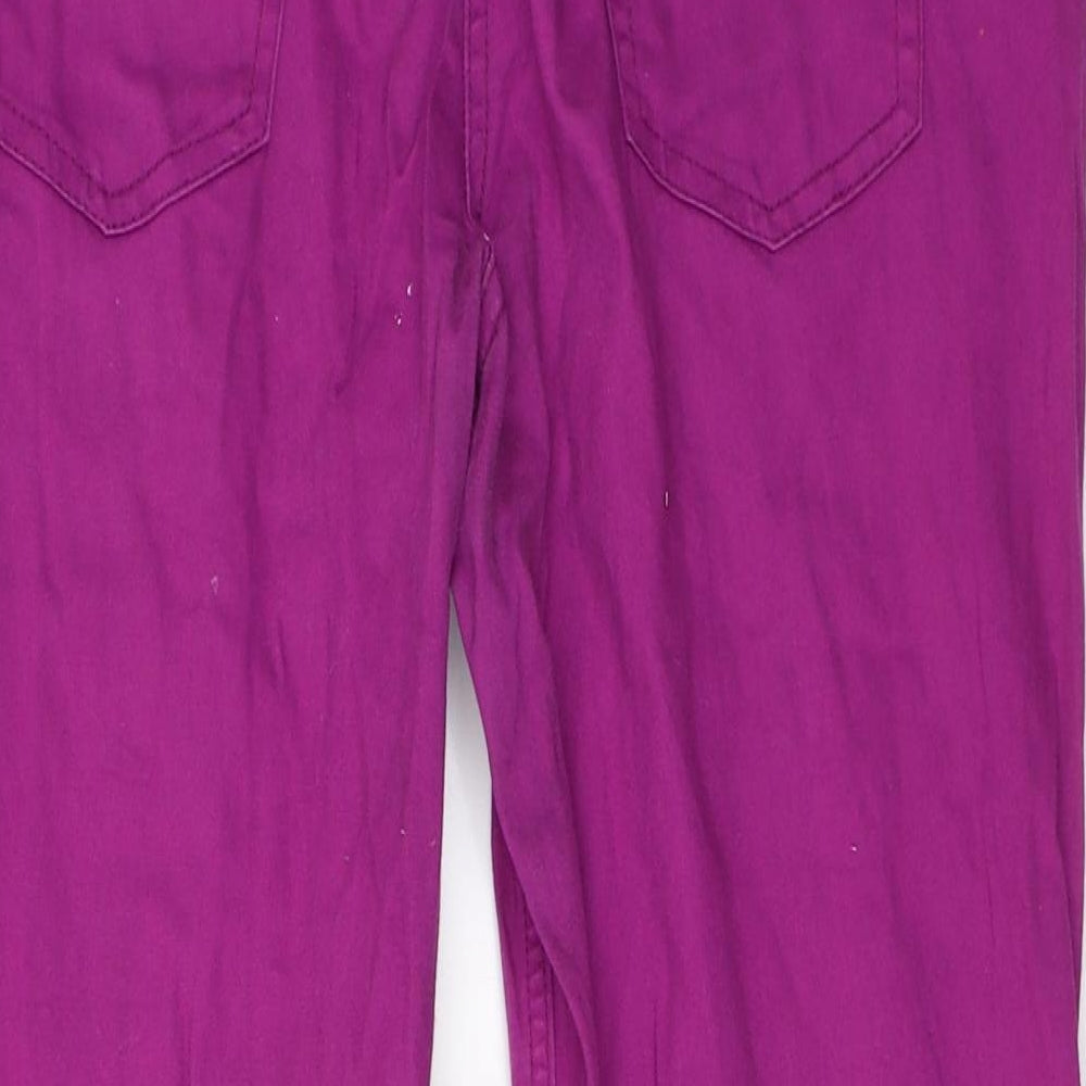 George Womens Purple   Cropped Trousers Size 16 L23 in