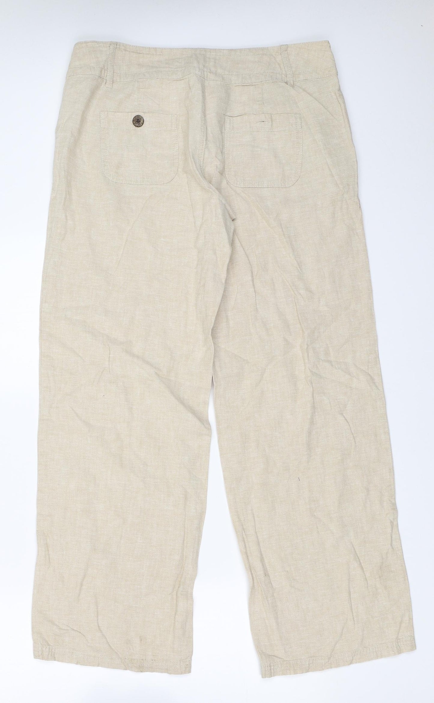 Cherokee Womens Beige   Trousers  Size 12 L29.5 in