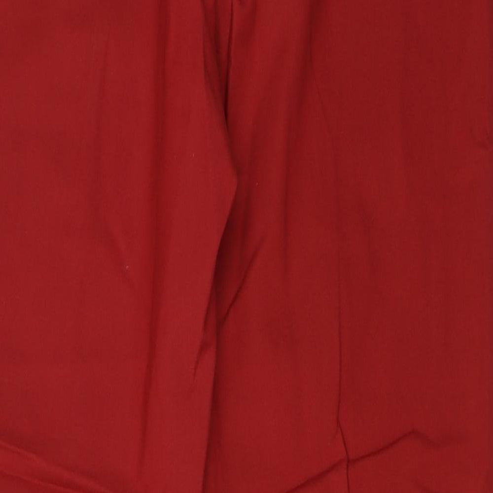 F&F Womens Red   Capri Trousers Size 14 L26.5 in