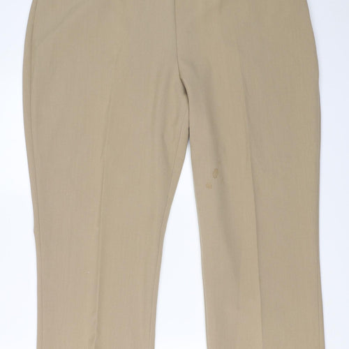 BM Womens Beige   Trousers  Size 20 L26.5 in